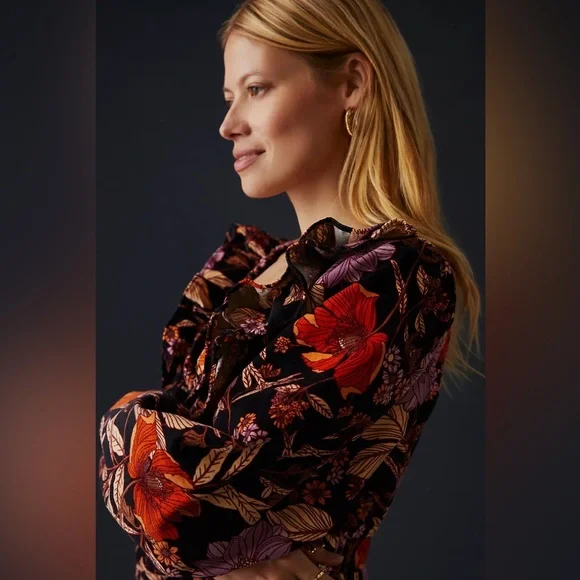 PILCRO Tiered Corduroy Dress - Picture 3 of 8